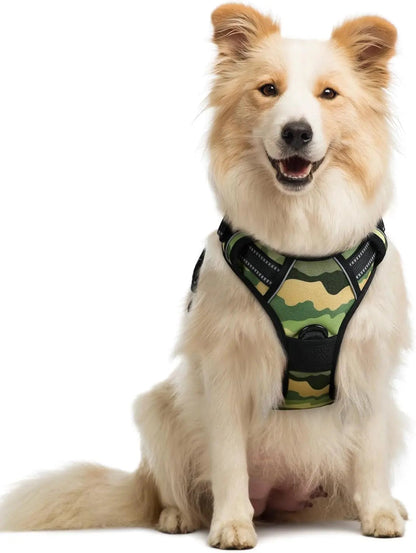 No Pull Dog Harness Reflective Adjustable Oxford Vest Dogs Control (All Sizes)