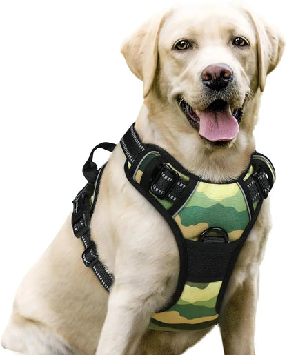 No Pull Dog Harness Reflective Adjustable Oxford Vest Dogs Control (All Sizes)