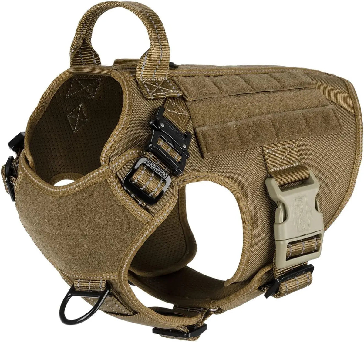 No-Pull Tactical Dog Harness with Handle –Heavy-Duty Adjustable Vest (all sizes)