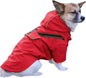 Outdoor Waterproof Dog Raincoat w/ Hood Reflective Sizes XS–XL in 4 Colors