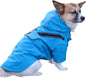 Outdoor Waterproof Dog Raincoat w/ Hood Reflective Sizes XS–XL in 4 Colors