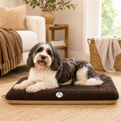 Pet Life ® 'Eco-Paw' Reversible Eco-Friendly Recyclabled Polyfill Fashion Designer Pet Dog Bed Mat Lounge