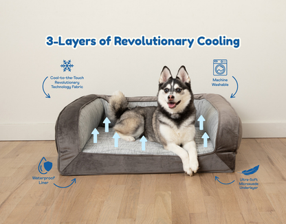 PupChill™ Cooling Bolster Dog Bed