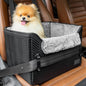 PETSFIT Small Dog Booster Car Seat with Safety Buckles & Tether, Foldable