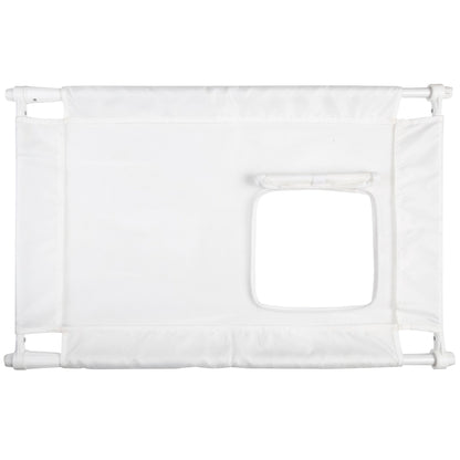 Pet Life ® 'Porta Gate' Anti-Drilling Nylon Mesh Collapsible Folding Travel Safety Pet Cat Dog Gate w/ Zippered Entrance