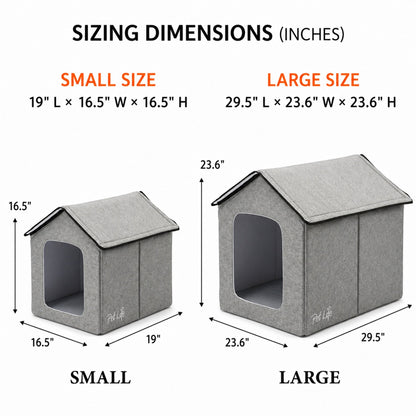 Pet Life 'Hush Puppy' Collapsible Electronic Heating and Cooling Smart Pet House