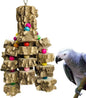 Large Parrot Toy Natural Wood Chew Macaw African Grey Cockatoo Cage