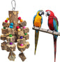 Large Parrot Toy Natural Wood Chew Macaw African Grey Cockatoo Cage