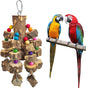 Large Parrot Toy Natural Wood Chew Macaw African Grey Cockatoo Cage