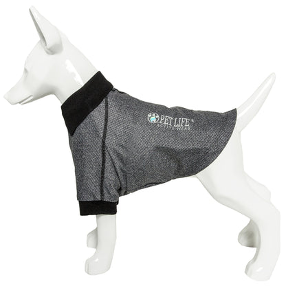 Pet Life ® Active 'Fur-Flex' Stretch and Quick-Dry Anti-Odor Fitness Yoga Dog Polo T-Shirt