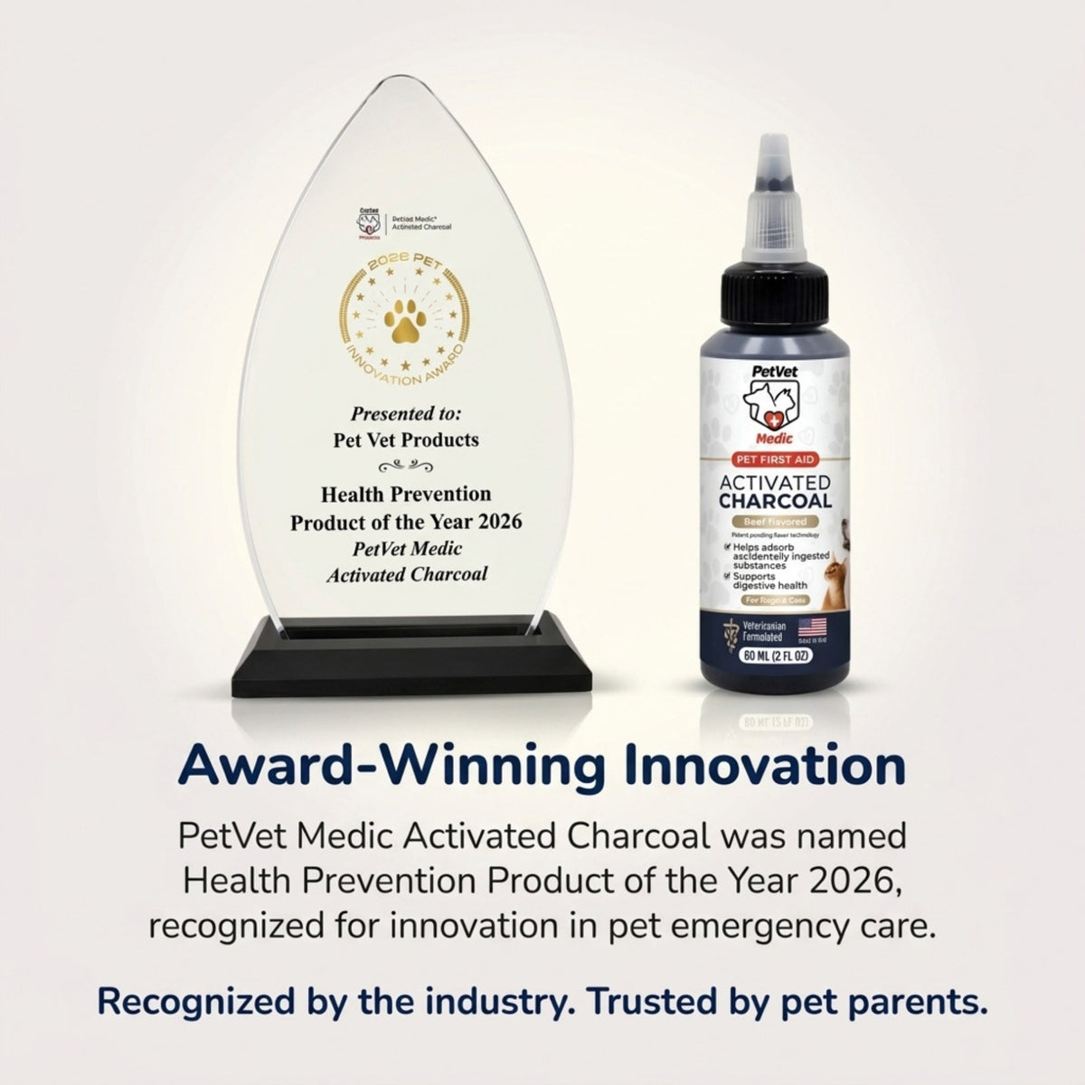 Pet Vet Activated Charcoal Gel for Dogs & Cats (60 mL)