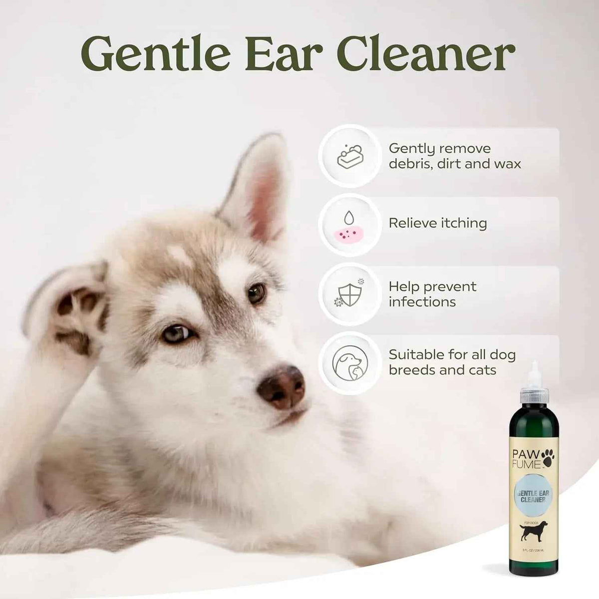 Pawfume Dog Spa Gift Basket 6-Piece Probiotic Deodorizer & Grooming Set