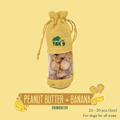 Peanut Butter & Banana Chews for Dogs