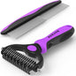 Pet Grooming Brush Comb Deshedding Dematting Tool Cats Dogs