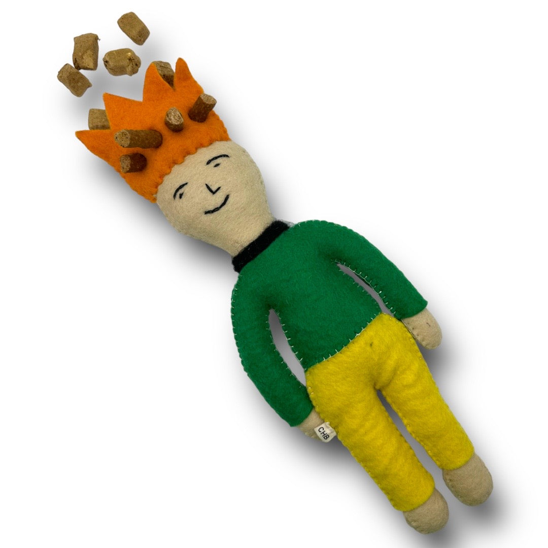 Prince and Princess Felt Dog Toys