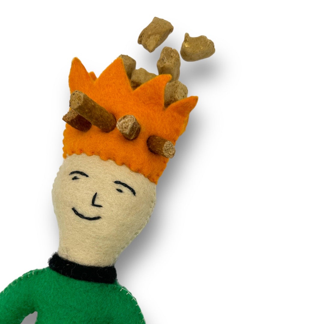Prince and Princess Felt Dog Toys