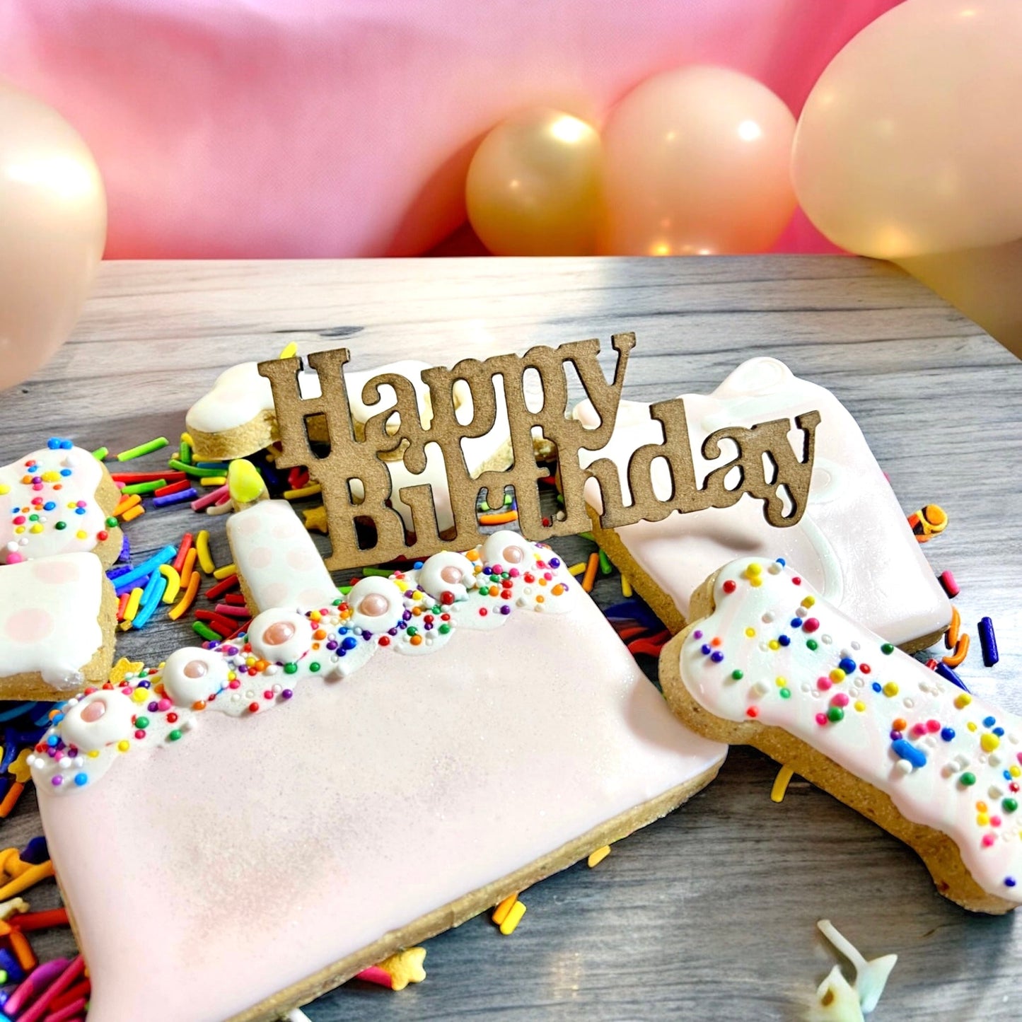 “CAKE & CANDLE™” Gift Set — Certified Lookie-a-Tookie™ Canine Cookies, Birthday Dog Treat Gift 🎂🐾