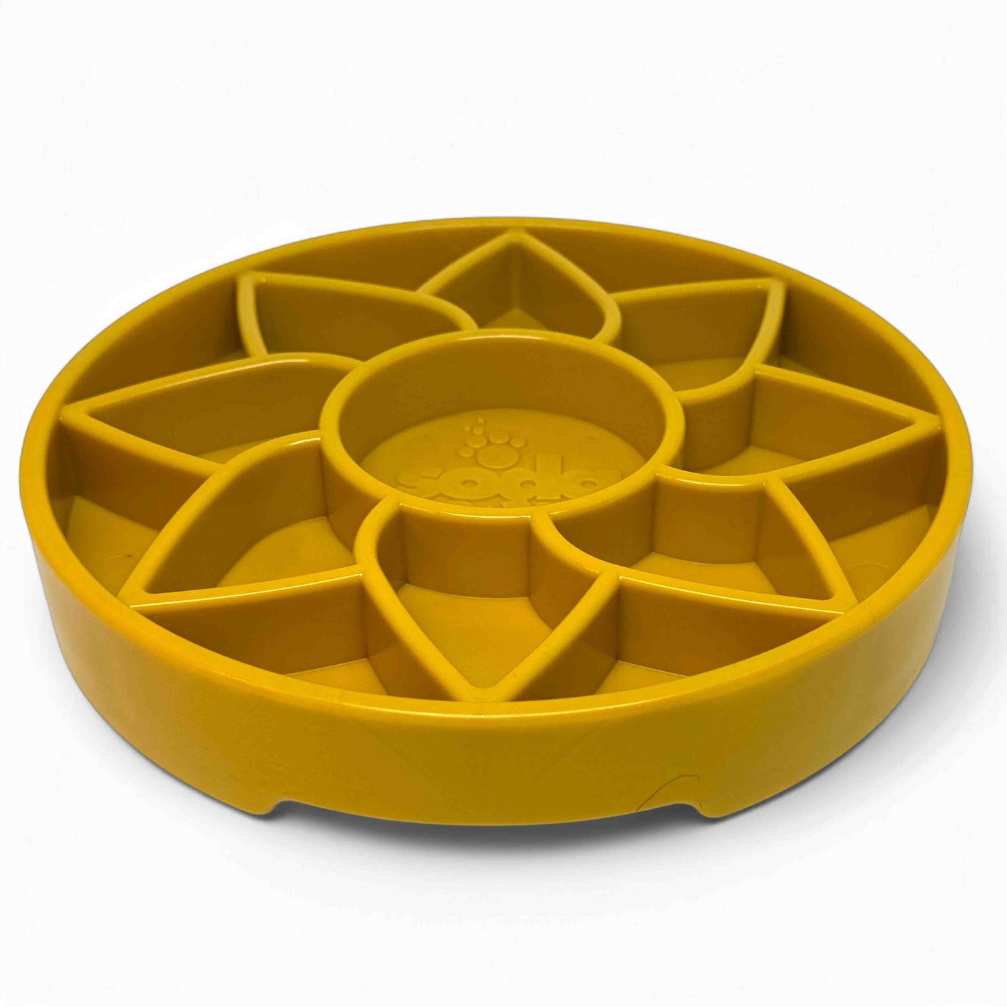 Sunflower eTray Shallow Slow Feeder Dog Bowl for Enrichment | USA Made