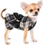 Plaid Dog Sweater Dress for Small Dogs – Warm Winter Outfit for Girl & Boy Puppies
