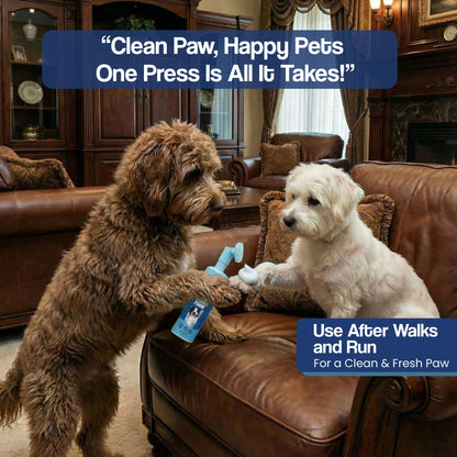 Paw Cleansing Foam Dog Paw Cleaner – Lick-Safe, Hydrating Formula with Built-In Brush Head