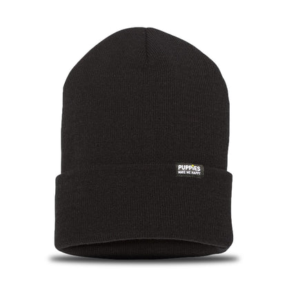 Puppies Make Me Happy Hipster Beanie | Gift for Dog Lovers | 5 Colors