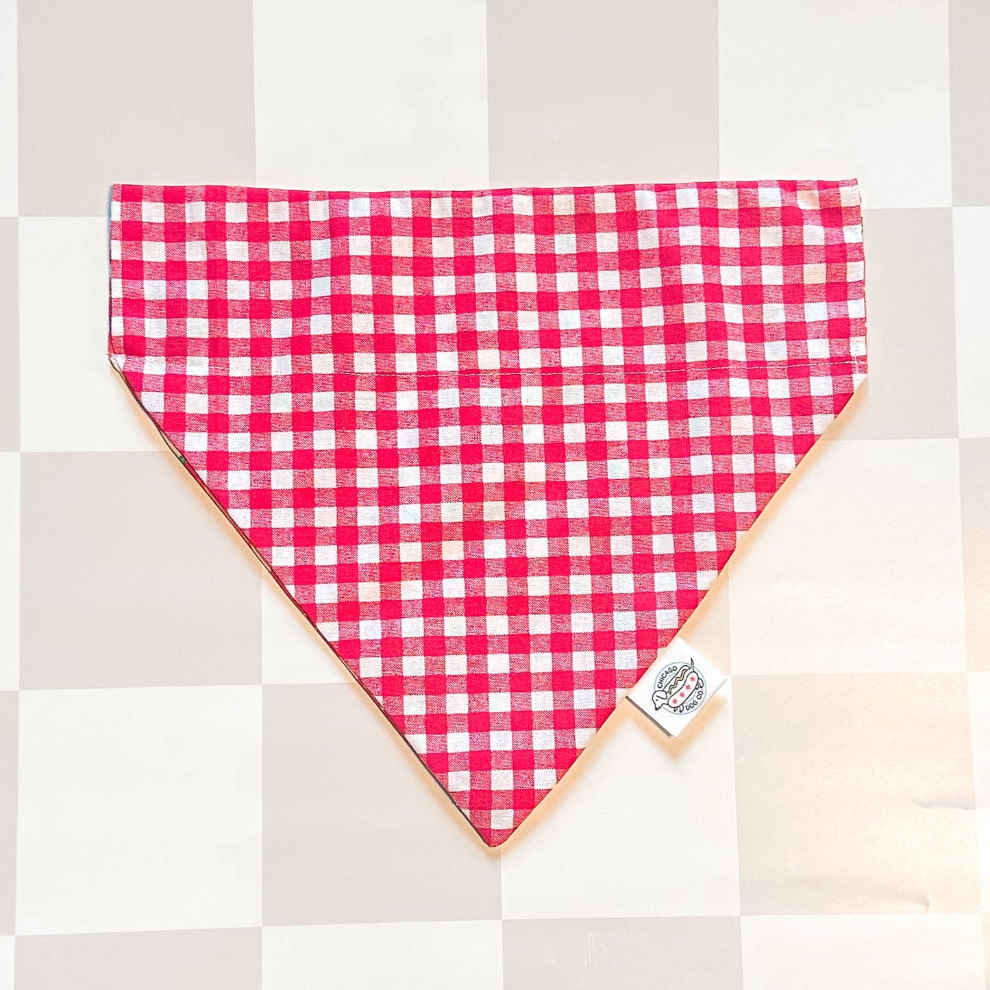 Strawberry Picnic Spring Reversible Bandana