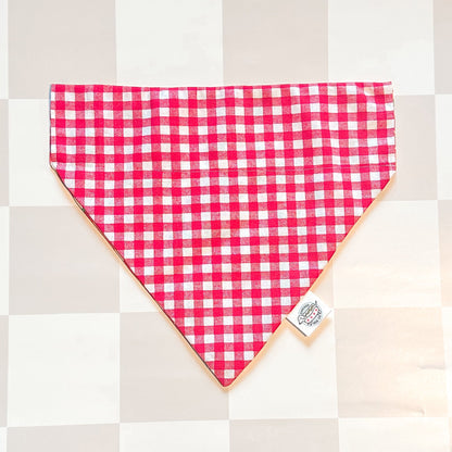 Strawberry Picnic Spring Reversible Bandana