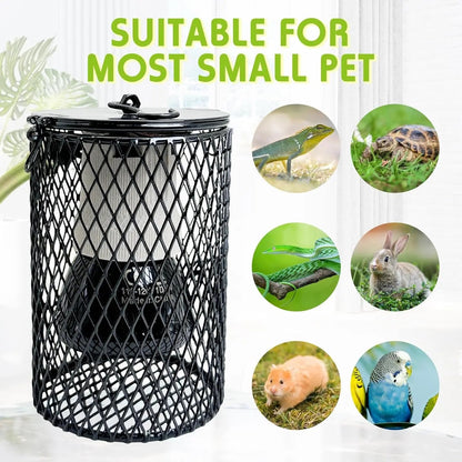 Reptile & Bird Cage Ceramic Heat Lamp 0-100W Guard No Light Emitter