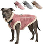 Retro Aviator Dog Jacket Faux Leather Sherpa Coat XS-3XL Winter