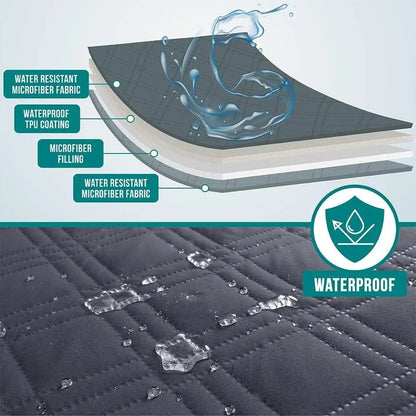 Reversible Waterproof Couch Cover – Washable Furniture Protector for Pets
