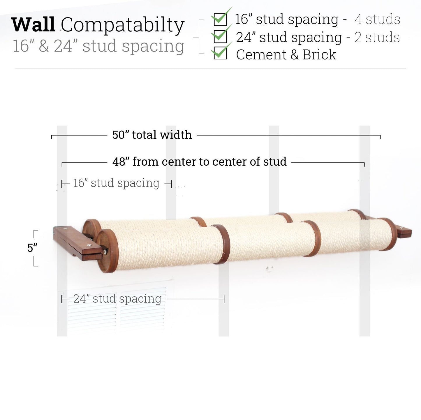 Horizontal Scratching Post for Cats