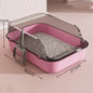 Splashproof Semi Closed Cat Toilet | Large Capacity Cat Litter Box