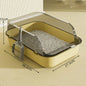 Splashproof Semi Closed Cat Toilet | Large Capacity Cat Litter Box
