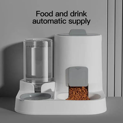 1-Pack Automatic Cat Water Dispenser & Feeder – Large Capacity Spill-Proof