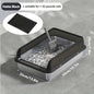 KEMORELA Stainless Steel Cat Litter Box with Lid | Enclosed High-Sided