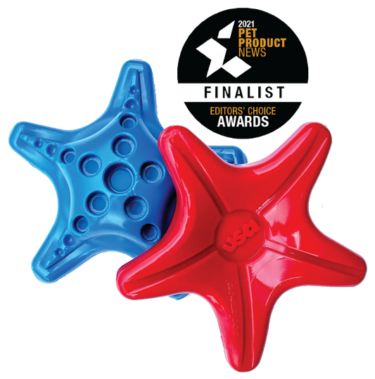 Starfish Nylon Dog Chew Toy for Aggressive Chewers | USA Made | SodaPup