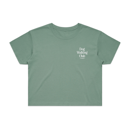 Dog Walking Club Crop Top | Gift for Dog Moms Who Love Their Walks | Made in USA