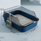 Splashproof Semi Closed Cat Toilet | Large Capacity Cat Litter Box