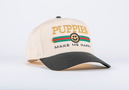 Pup Lux Embroidered 5 Panel Hat | Gold 3D Puff | Premium Gift for Dog Lovers