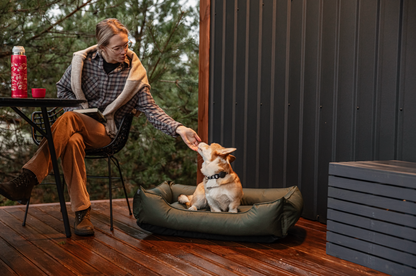 Waterproof Sleeper Dog Bed Green