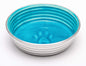 Stainless Steel Ceramic Pet Bowl, Seine Blue