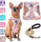 Step-In Dog Harness & Leash Set in Various Patterns – Reflective No Pull (XS- XL)