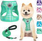 Step-In Dog Harness & Leash Set in Various Patterns – Reflective No Pull (XS- XL)