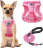 Step-In Dog Harness & Leash Set in Various Patterns – Reflective No Pull (XS- XL)