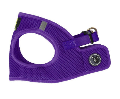EcoBark Step In Dog Harness - XXXS to Medium Breeds- Reflective Soft Mesh Harness for Teacup, Small Dogs and Puppies / Purple