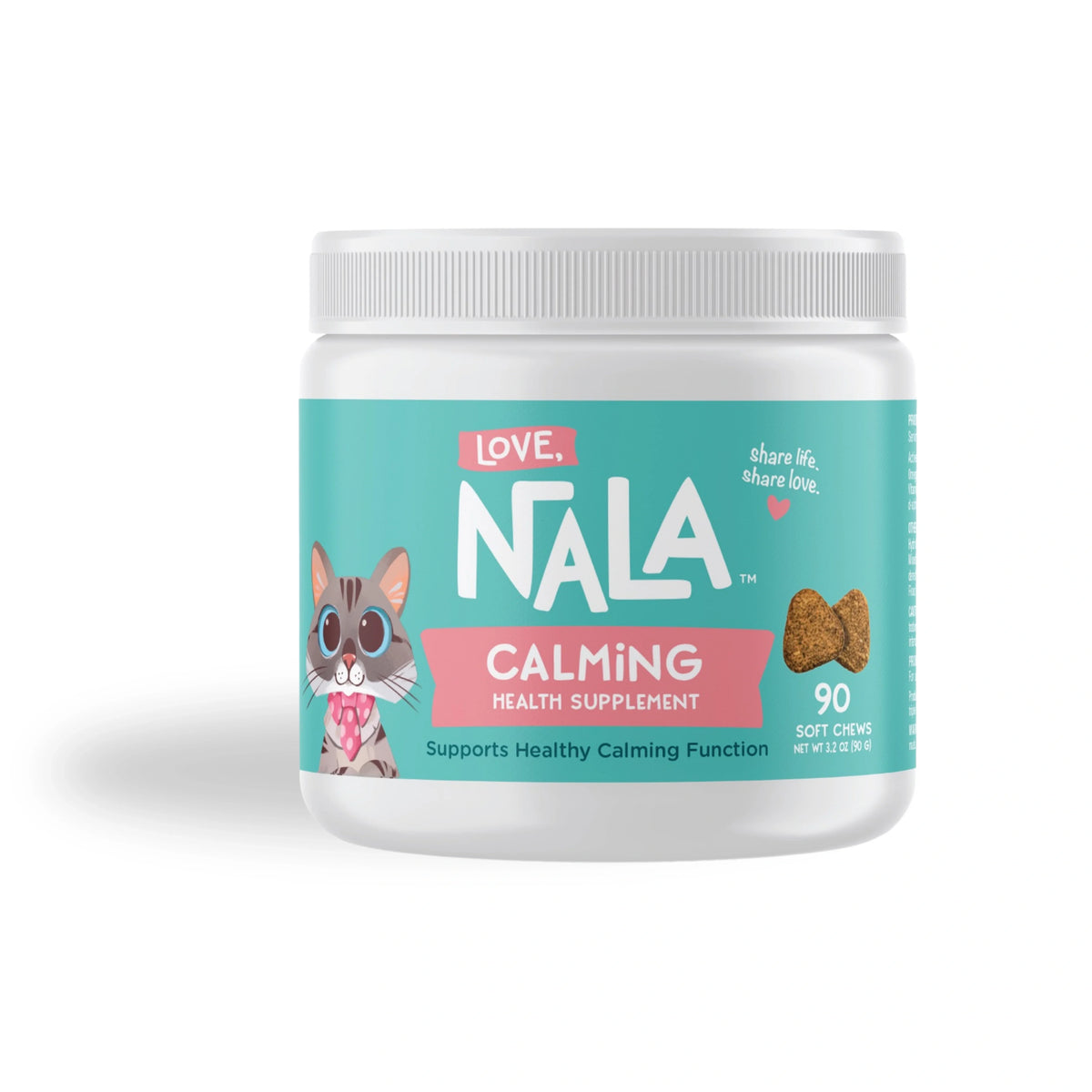 Cat Calming Health Supplement, 3.2-oz, 90 Soft Chews