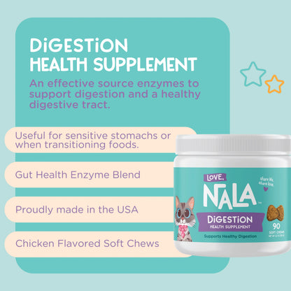 Cat Digestion Health Supplement, 3.2-oz, 90 Soft Chews