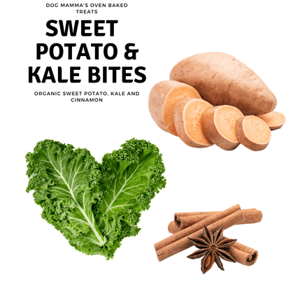 Dog Mamma's Organic Sweet Potato & Kale Recipe - USDA Organic Certified Dog Treats