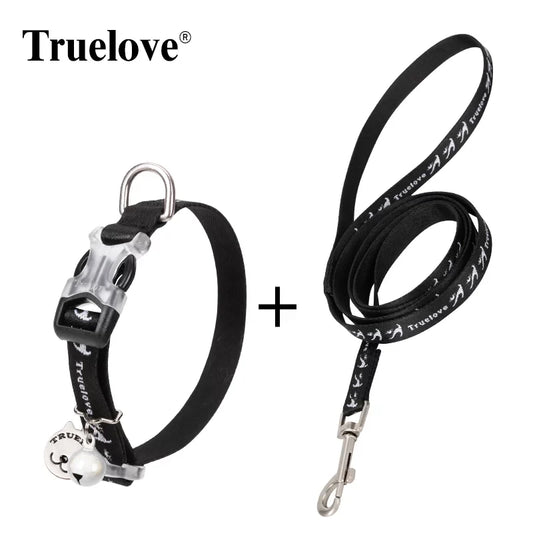 TrueLove Cat Collar and Leash Set with Bell and Breakaway Clip TLC5311
