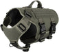 Tactical Dog Harness 6 Buckle No Pull MOLLE Vest Adjustable 3/4 Coverage
